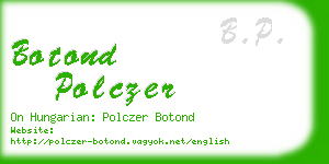 botond polczer business card